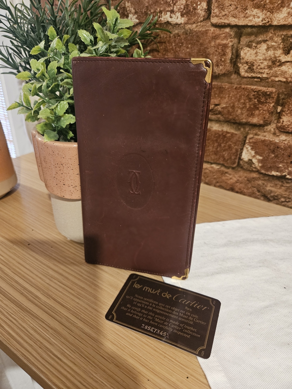 Cartier Must de Cartier Leather Wallet